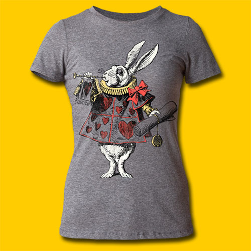 Alice's Adventures in Wonderland White Rabbit Girls T-Shirt