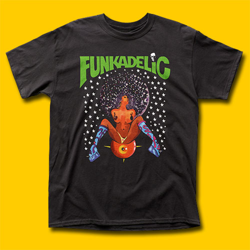 Funkadelic Afro Girl Black T-Shirt