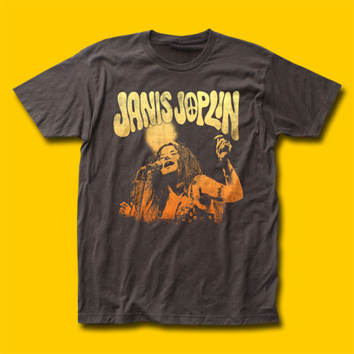 Janis Joplin Live Coal T-Shirt