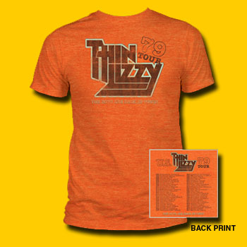 Thin Lizzy US Tour 1979 Heather Orange T-Shirt