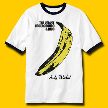 Velvet Underground  Banana White Ringer T-Shirt