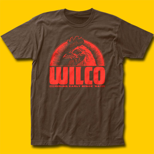 Wilco Rising Early Since 1994 Brown T-Shirt