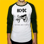 AC/DC For Those About To Rock 3/4 Sleeve Baseball Jersey