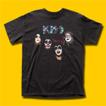 KISS Self Titled Album Black T-Shirt