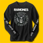 Ramones Logo Black Long Sleeve T-Shirt