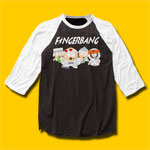 South Park Fingerbang Black & White Baseball Jersey