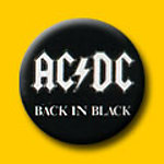 AC/DC Back In Black 1 Inch Button