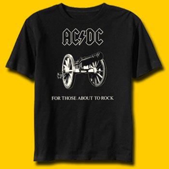 AC/DC Cannon-For Those About To Rock Classic Rock T-Shirt
