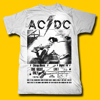 AC/DC US Tour 1978 Lightweight T-shirt