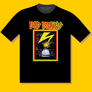 Bad Brains Banned In DC Black Rock T-Shirt
