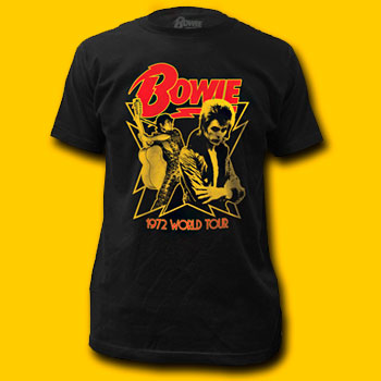 David Bowie 1972 World Tour T-Shirt