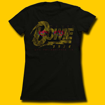 David Bowie 1974 Tour Girls Jersey Tee