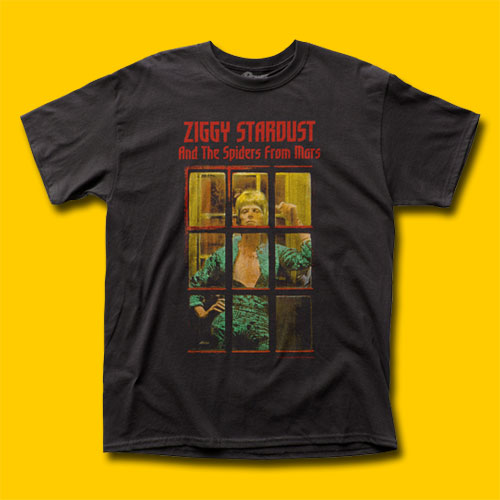 David Bowie Ziggy Phonebooth Rock T-Shirt