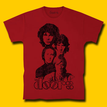 Doors Band Maroon T-Shirt