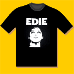 Edie Portrait Black T-Shirt