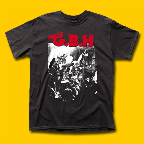 GBH Live Photo Punk Rock T-Shirt