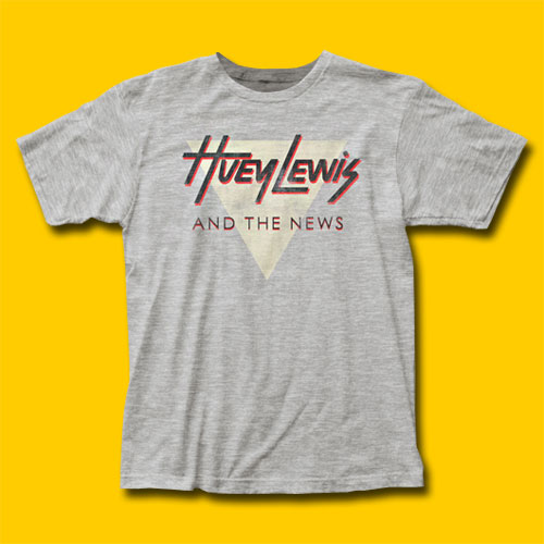 Huey Lewis and the News Logo heather grey T-Shirt