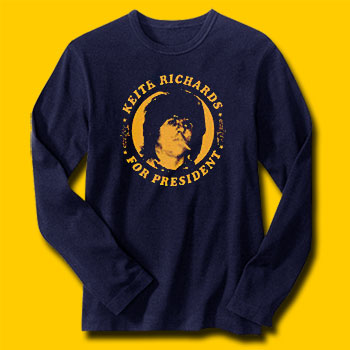 Keith Richards For President Long SleeveT-Shirt