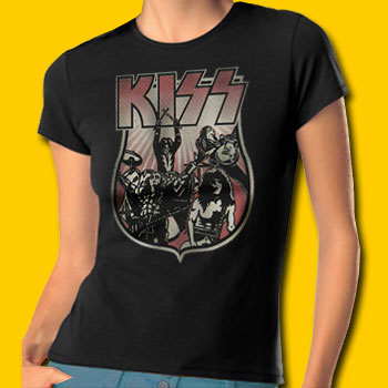 KISS Shield Girls Classic Rock T-Shirt