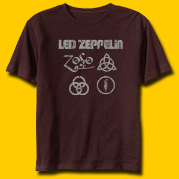Led Zeppelin Brown T-Shirt