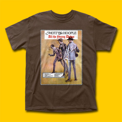 Mott the Hoople All the Young Dudes Brown T-Shirt