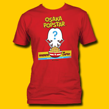 Osaka Popstar Where's The Cap'n? Red T-Shirt