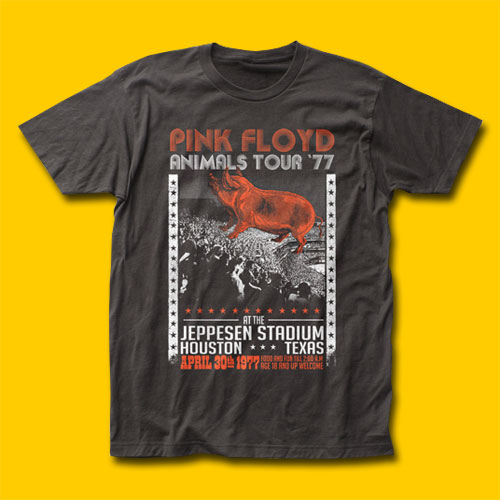 Pink Floyd Animals Tour '77 Rock Coal T-Shirt
