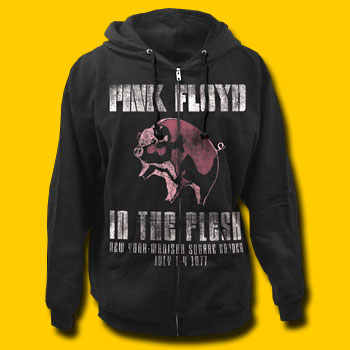 Pink Floyd In The Flash NY 1977 Tour Hooded Sweatshirt