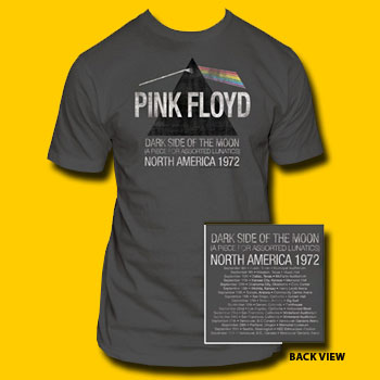 Pink Floyd US Tour 1972 Grey T-Shirt