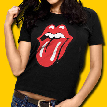 The Rolling Stones Logo Girls Jersey Tee