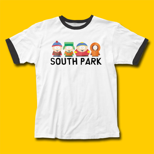 South Park Lineup Ringer T-Shirt