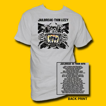Thin Lizzy Jailbreak US Tour 1976 T-Shirt