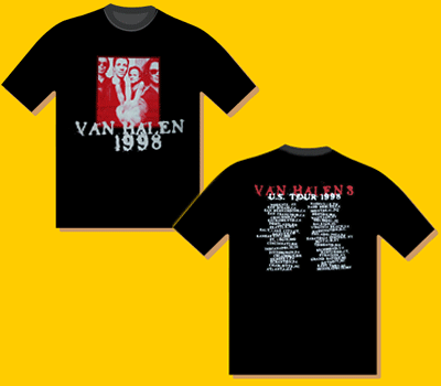 Van Halen Red & White Classic Rock T-Shirt