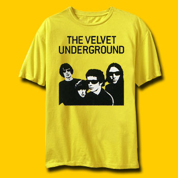 Velvet Underground  Band Yellow Vintage T-shirt