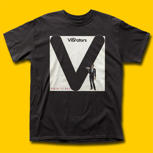 The Vibrators Pure Mania Black T-Shirt
