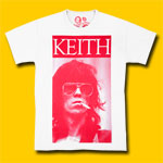 Keith Richards Sigarette white color Tee Shirt