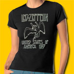 Led Zeppelin US Tour 77 Girls Jersey Tee