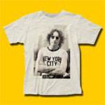 John Lennon New York City Vintage White T-Shirt