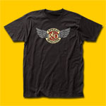 REO Speedwagon Wings Logo Black T-Shirt