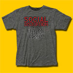 Social Distortion Prison Bound Heather Grey T-Shirt