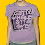 Led Zeppelin Gotta Whole Lotta Love Women's Lilac T-shirt
